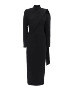 Elegant Evening Open Shoulder Midi Dress XI8