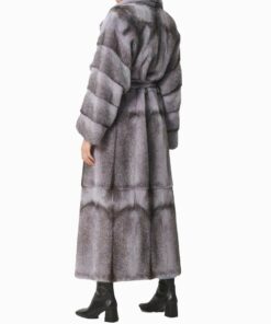 Gray Cross Mink Coat XI12