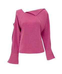 Blush Pink Open-Shoulder Top XI5